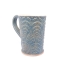Kubek ceramiczny 380 ml niebieski w paprotki4