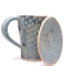 Kubek ceramiczny 380 ml niebieski w łezkę 1