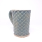 Kubek ceramiczny 380 ml niebieski w łezkę 4