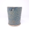 Kubek ceramiczny 500 ml niebieski w paprotkę 3