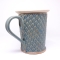 Kubek ceramiczny 500 ml niebieski w łezkę